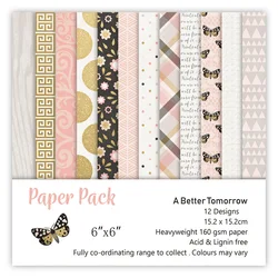 12 Pieces Of Butterfly Letter Background Paper DIY Decorative Paper Scrapbook