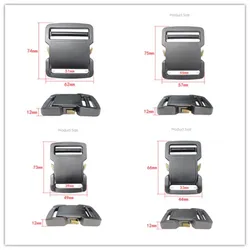 27/33/39/46/51mmQuick Side Aluminium Alloy Release Buckle Outdoor Tactics Belt Strap Adjustment Buckle DIY Clothing Accessory