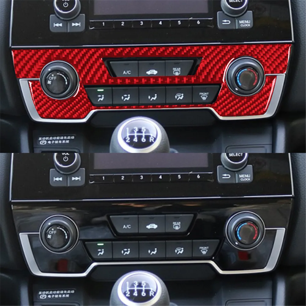 

For Honda CR-V 2017 2018 2019 2020 2021 imitation Carbon Fiber Car Interior Stickers Cover Trim