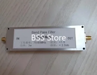 BPF-75-85 75-85MHz 3w Bandpass Filter To Suppress Clutter, Anti-jamming and Improve Reception Module