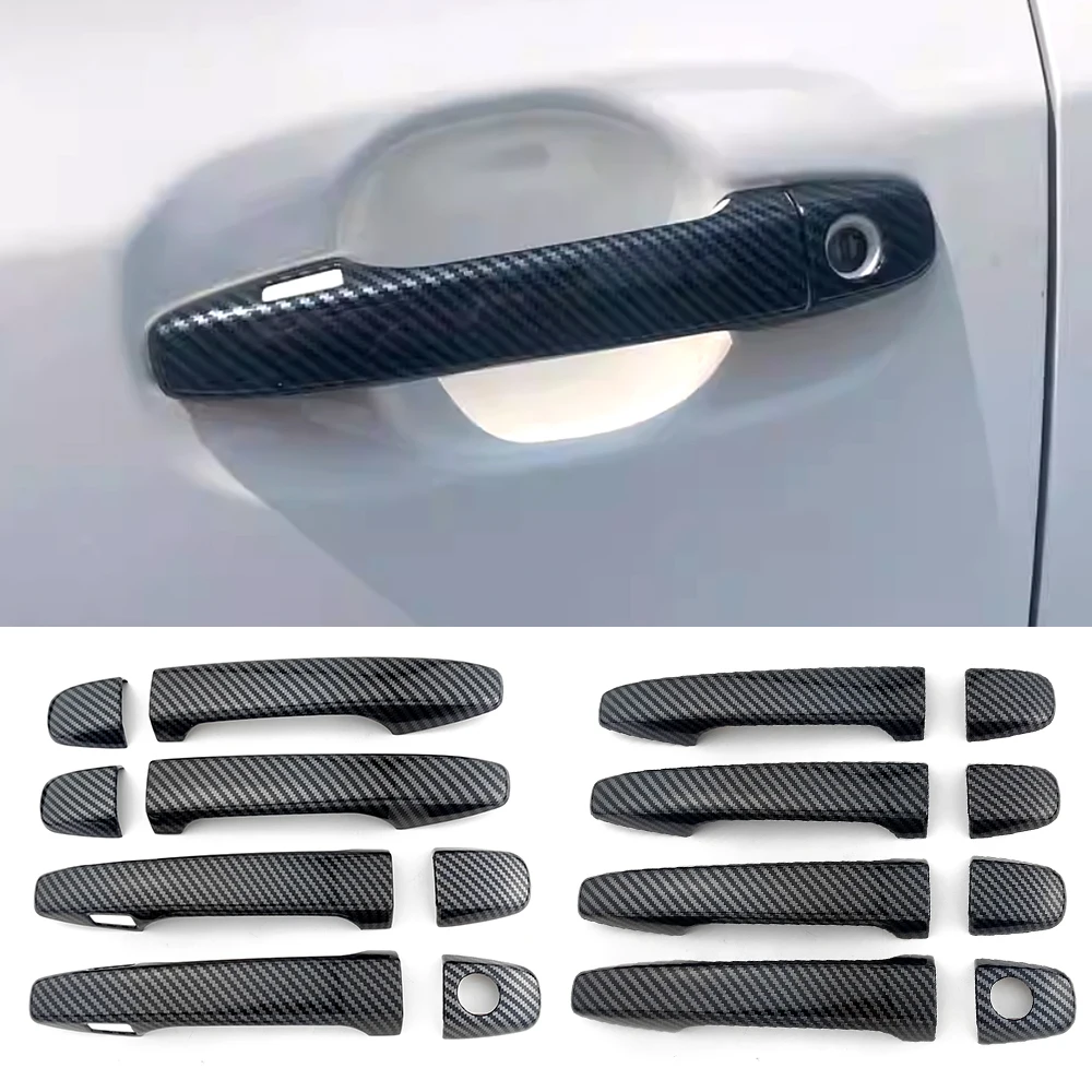 

Для Toyota Venza 2008-2016, Sienna XL30, Prius XW30, Avensis T270, Wish AE20: накладки на внешние дверные ручки под карбон