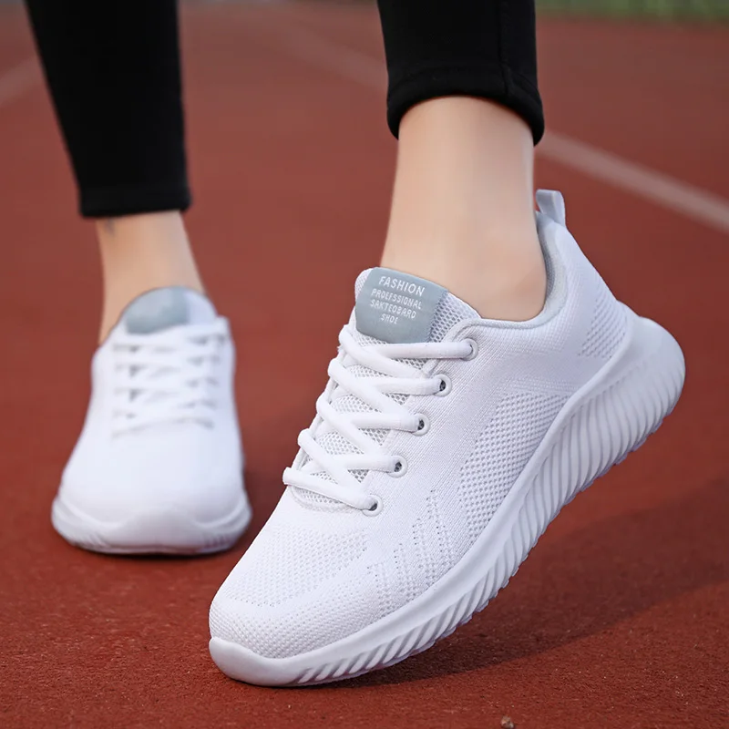 Casual Sports Mesh Women\'s Running Soft Sole Tennis Female Comfortable Summer Breathable Sneakers Lightweight Vulcanized Shoes