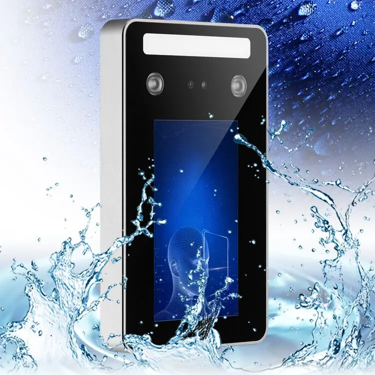 ระบบควบคุมการเข้าออกประตูแบบหมุนพร้อมระบบจดจำใบหน้าแบบไบโอเมตริกซ์กันน้ำขนาด 5 นิ้ว พร้อมระบบมองเห็นในเวลากลางคืน