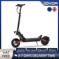 JOYOR S5 Pro ABE Electric Scooter 500W Motor 48V 26Ah Battery 20km/h Speed 90km Range 10'' Tires Foldable Adult E-Scooters