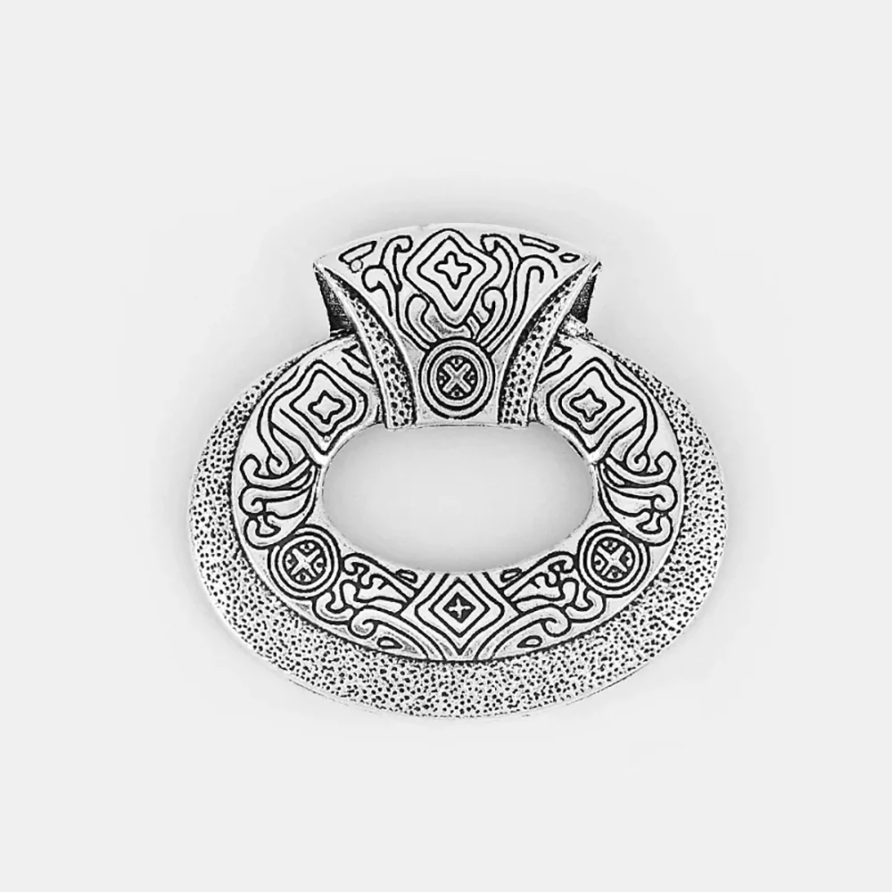 4PCS Ethnic Abstract Large Hollow Round Charms Pendants for Necklace Choker DIY Jewelry Findings Making 45x42mm