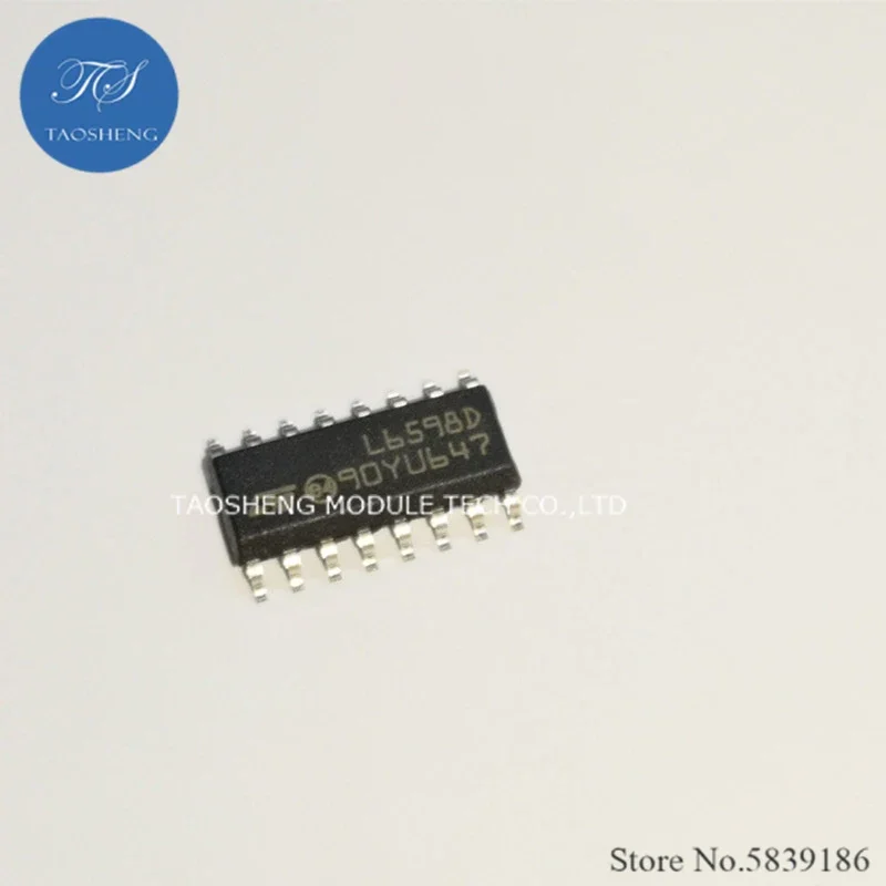 1PCS 100% New&Original L6598D SOP16 High Voltage Resonant Controller【TAOSHENG】MODULE #TS10043