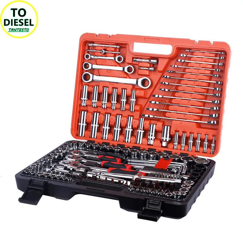 150PCS Quick Sleeve Combination Wrench Tool Sets CRIN Injector Repair Tool Box