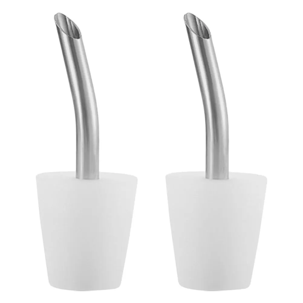 

2pcs Spout Stainless Steel Silicone Long Extension Tube For Outdoor Kettle Supplies Kettle Accessories