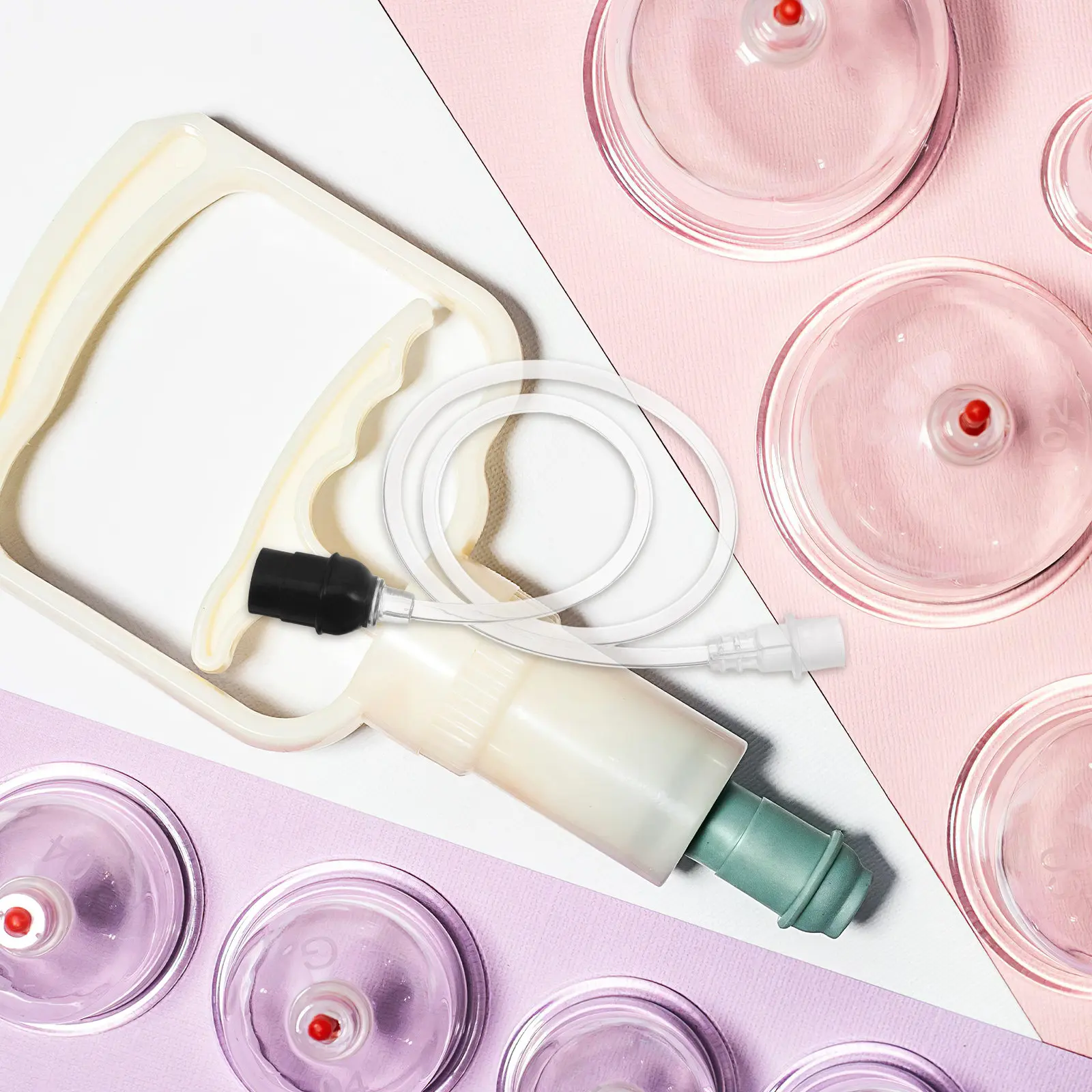 

2Pcs Vacuum Cupping Extension Tubes Transparent High Elastic Replacement Hoses Flexible Soft Connectors for Home Salon Cupping
