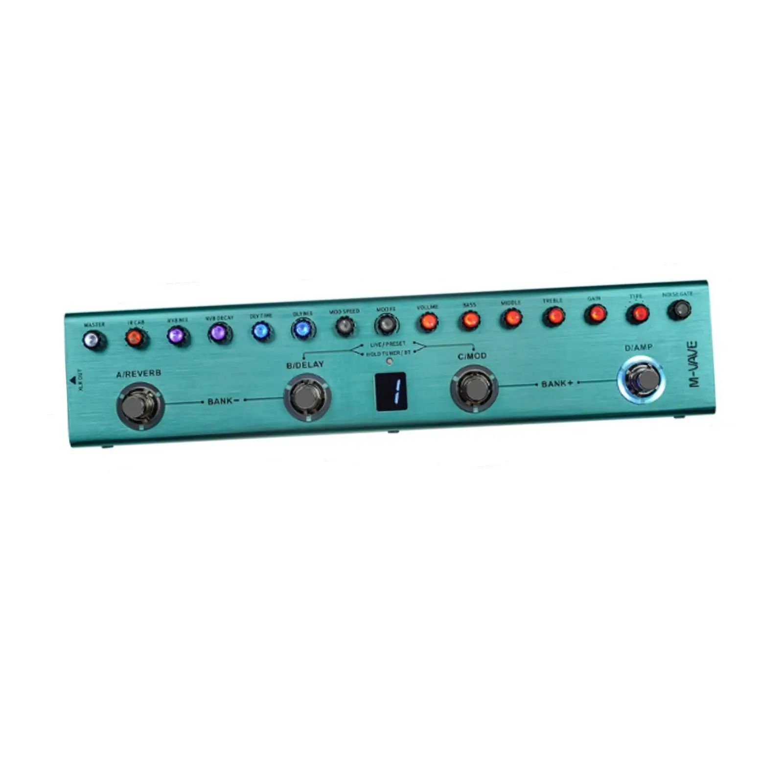 

Multi Effects Guitar Pedal, Multi Effects Processor,Compact, Sturdy, Easy to Use Versatile Electric Guitar Effector