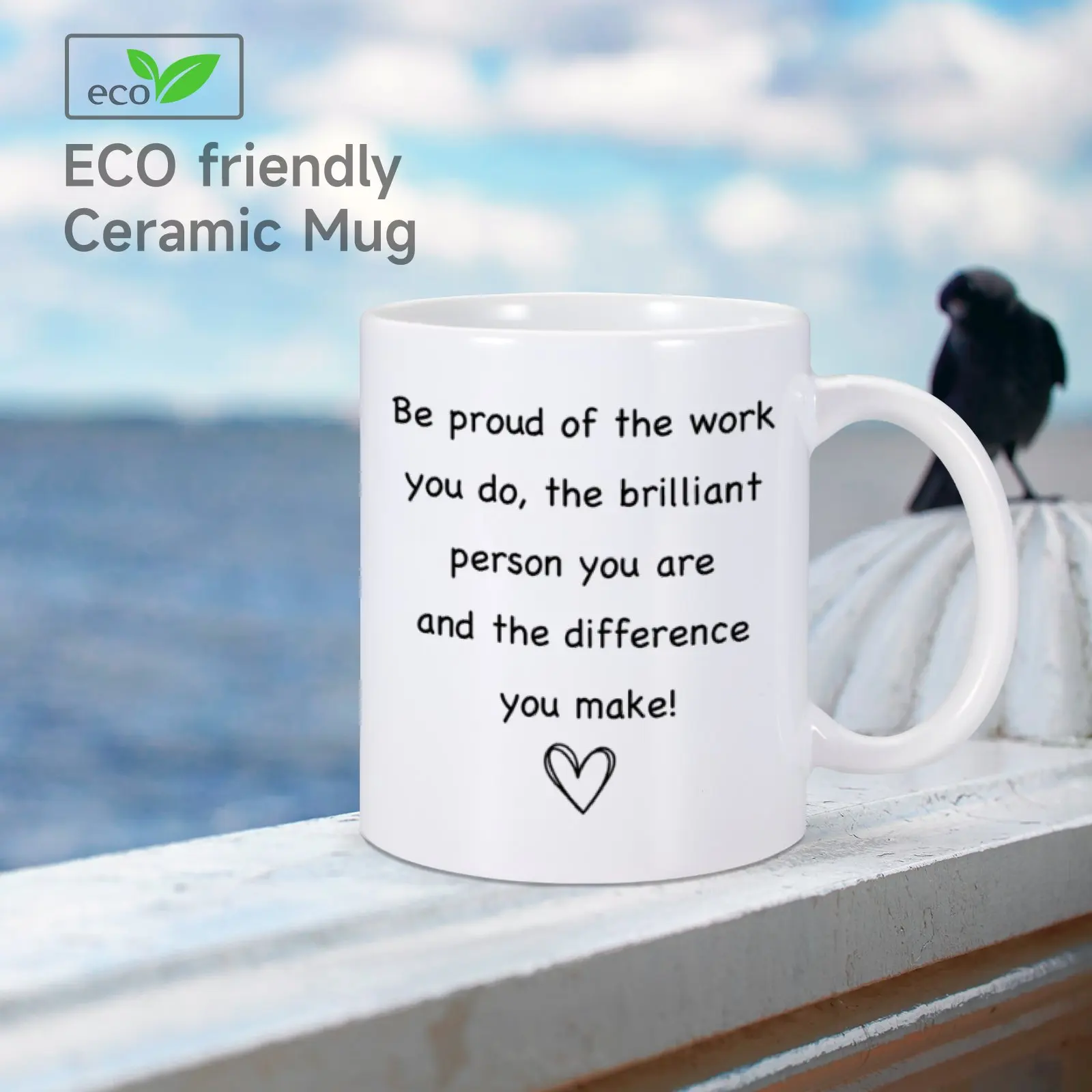 Funny Ceramic Mug Personalized Be Proud Of The Work You Do Home Tea Cups Thank You Leaving New Job Gifts for Coworker Teacher