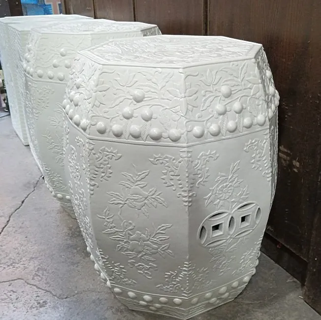 Jingdezhen Garden porcelain stool drum toilet shower stool bathroom stool for dressing table chinese decorative stool