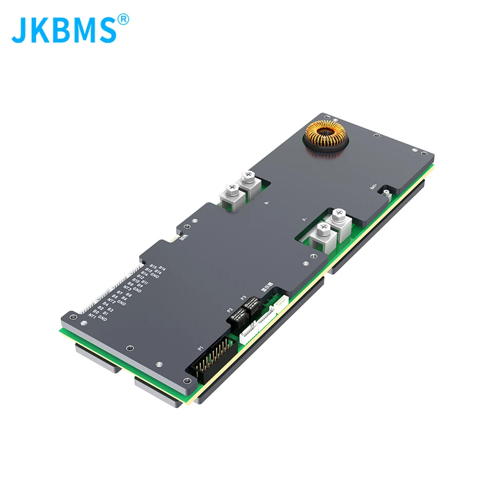 JKBMS Inverter BMS JK-PB1A16S10P – 8-16S (24-48V), 100A Dauerstrom, 1A Aktiver Balancer, Integriertes Bluetooth, RS485/CAN – Für Solar-Heimspeicher & LiFePO4
