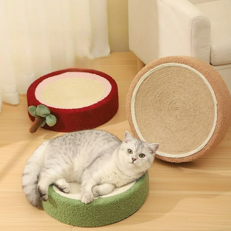 Creative Compass Sisal Cat Scratcher Pad, Non-shedding Durable Cat Bed Grinding Claw Toy Wholesale for Large Cats