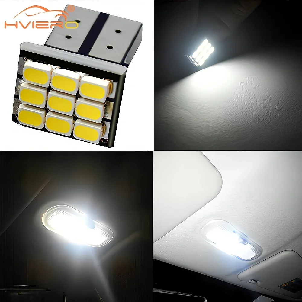 4X Style T10 1206 9SMD Car Led Light  White Turn Signal License Plate Lights Dome Lamp Interior W5W Auto Wedge Dash Retrofitting