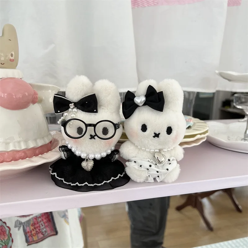 Nouveau Miffy fille en peluche porte-clés coréen étudiant sac à dos mode chaîne suspendue Couple porte-clés enfants dessin animé jouet fille cadeau