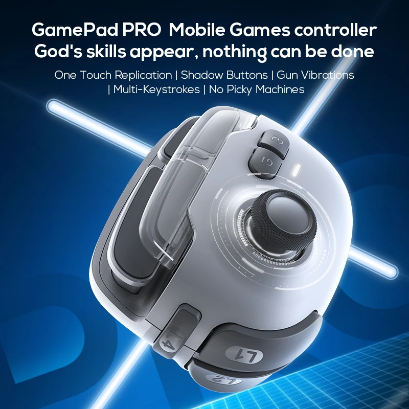 MEMO MB03, Phone Gaming Joystick, Mobile Gaming Controller, One Click Combo Shadow Button, Smart Pressure, for iOS Android