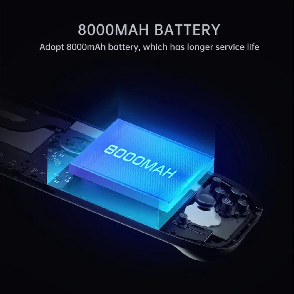 مشغل ألعاب محمول باليد من Ayn Odin 2 Portal مقاس 7 بوصات بقدرة 8000 مللي أمبير في الساعة 8 Gen2 Retro Video 120 هرتز شاشة مفتوحة المصدر11