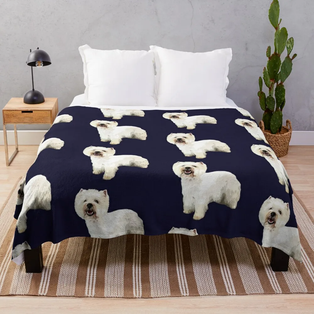 

Westie West Highland Terrier Throw Blanket Summer Beddings Thermal Blankets