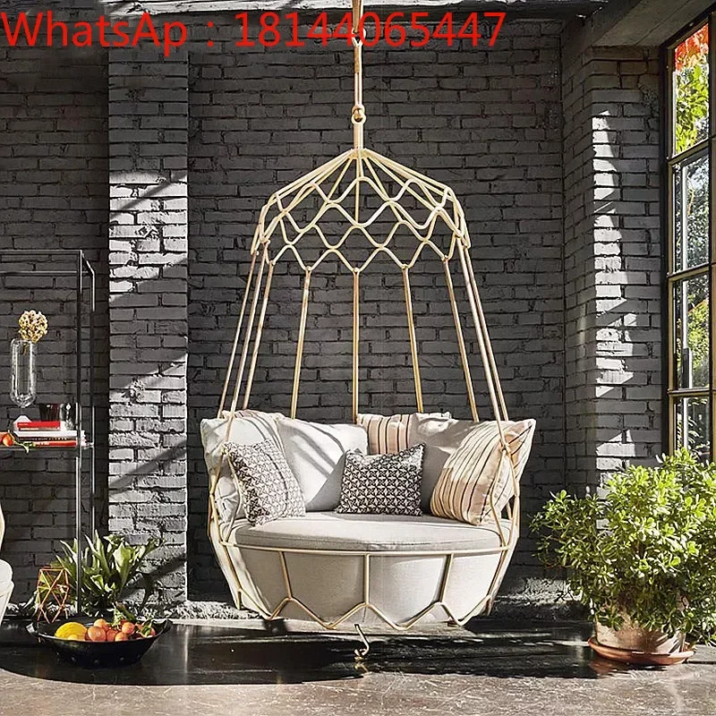 

Outdoor swing courtyard gondola hanging bird's nest balcony cradle chair simple furniture designer villa sofa hammock