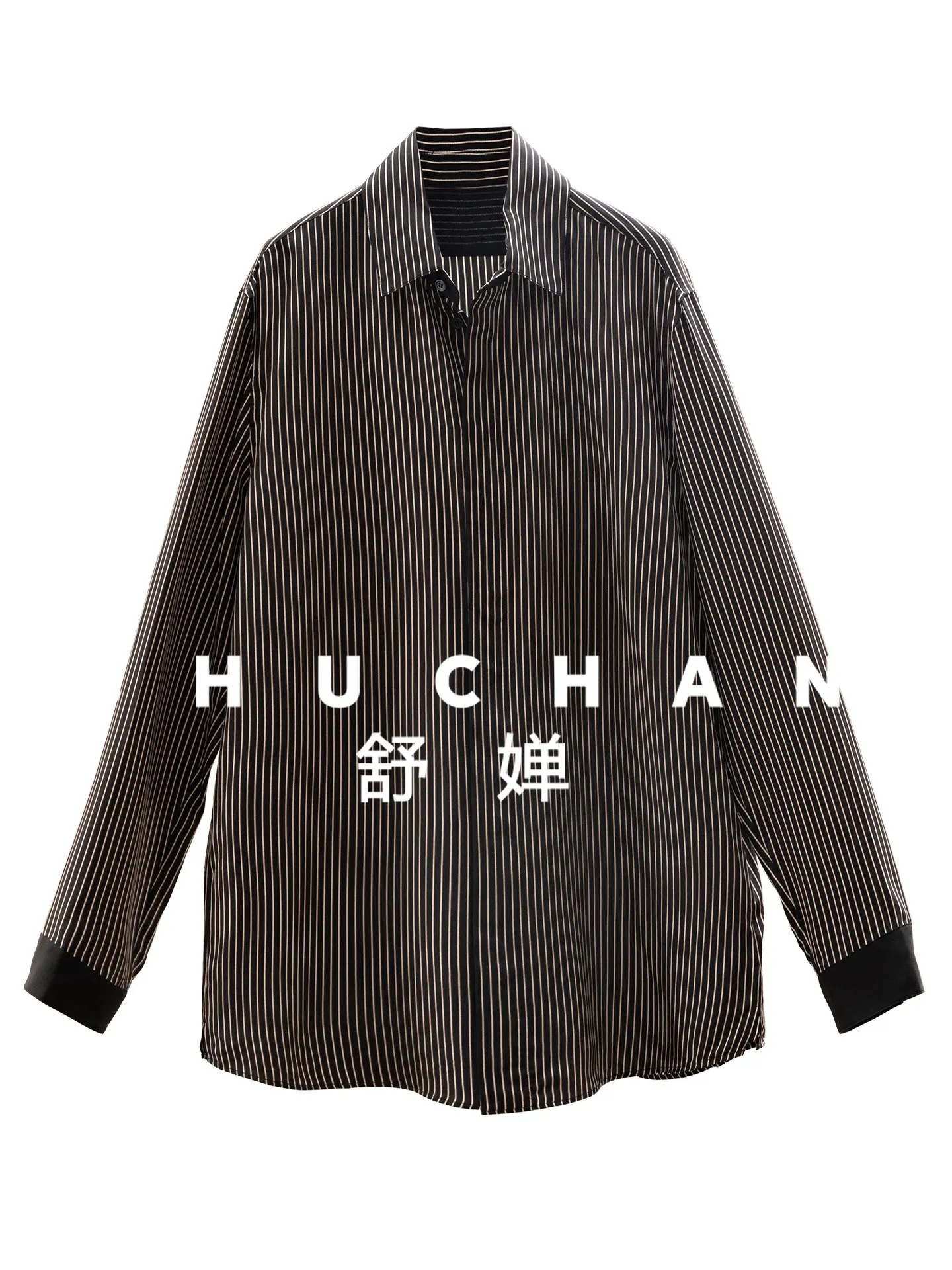 

Элитная классическая женская рубашка Double Joe из натурального шелка в тонкую полоску, модель 06K1, Blusas Mujer De Moda 2026 Verano