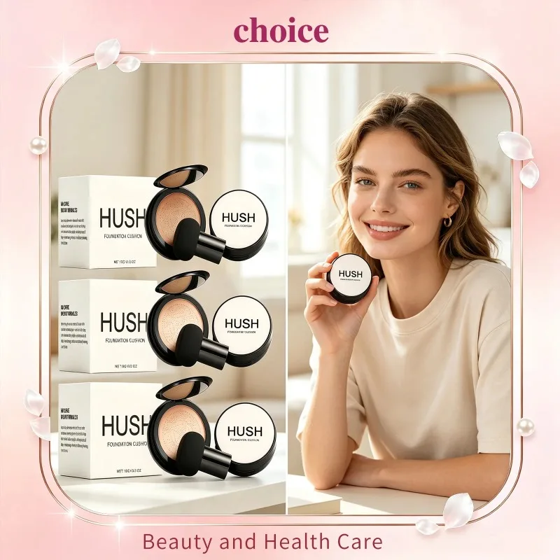 Full Coverage Concealer Foundation Waterproof Moisturizing Even Skin Tone Makeup Base Lightweight Face Beauty Foundation Cushion