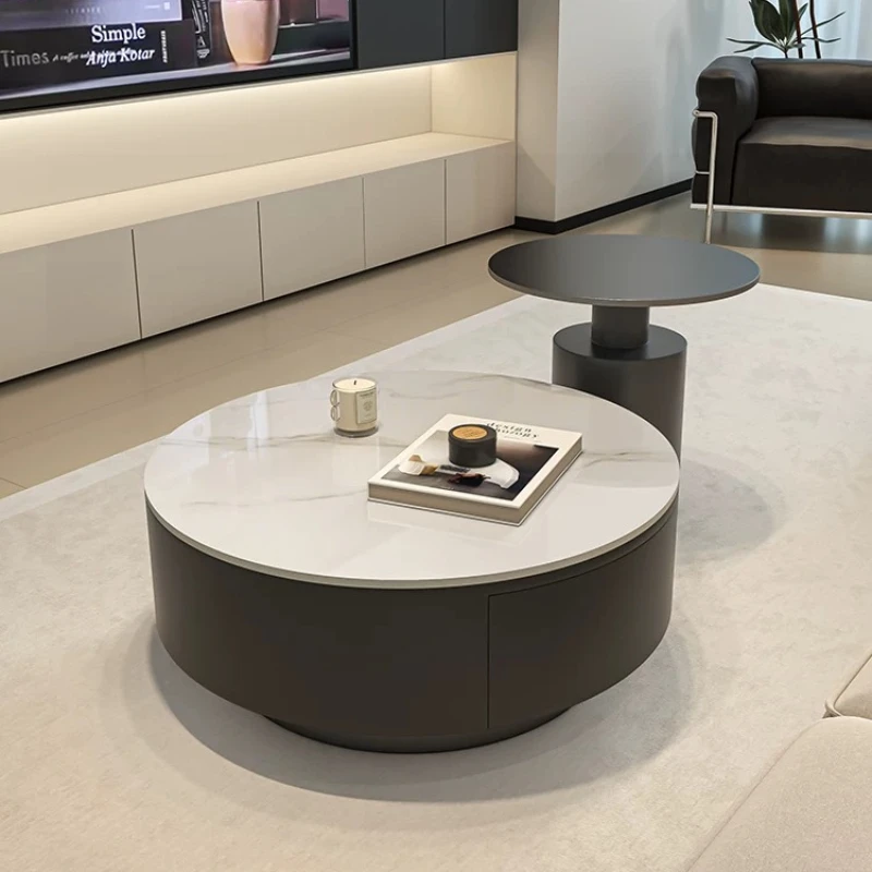 Minimalist Hotel Rustic Coffee Table Funky Luxury Funky Space Saving Coffee Table Round Commercial Mesa Redonda Nordic Furniture