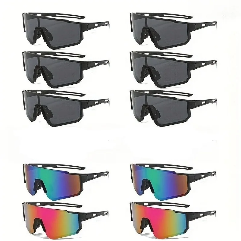 

10 pairs of men's oversized sunglasses in combination