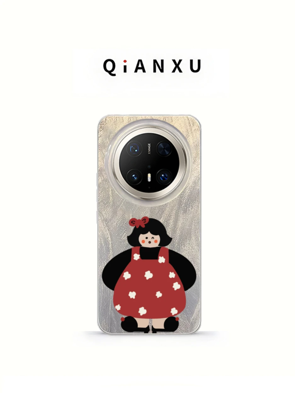 

Cute Girl Suitable Mate80Pro Max Phone Case New Style Mate70 Wristband P80 Lanyard Mate60 Women High End Pura70 Premiu...