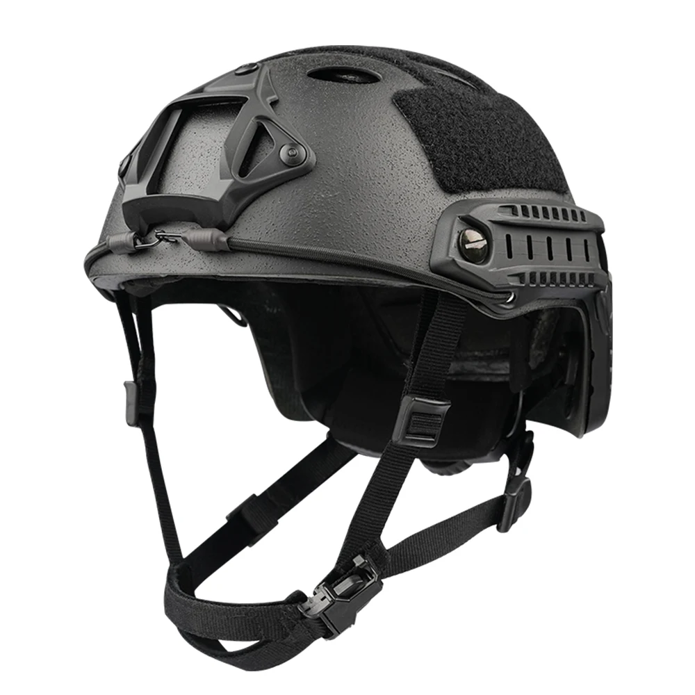 FAST Tactical Helmet - CF Lightweight, Matte Granular Paint, Suspension | Military Accessory for Security, Emergency Rescue
