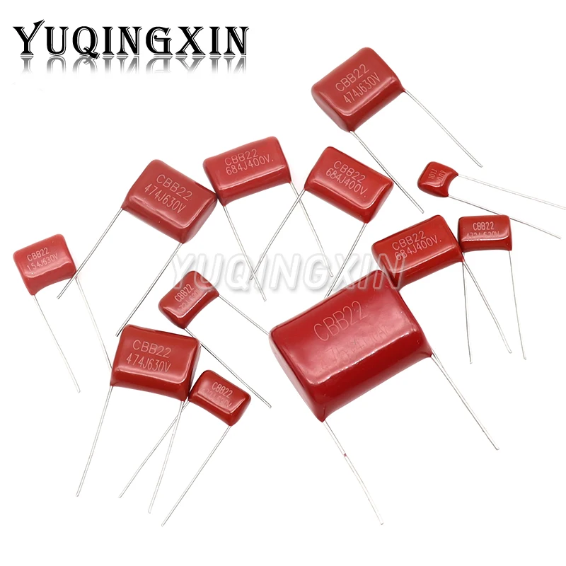 10PCS 63V 100V 250V 400V 450V 630V 2000V CBB Polypropylen film kondensator 101 103 104 105 125J 221 222 223 224 225 332 333 334