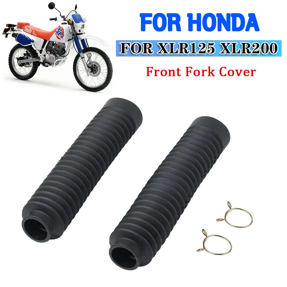 Akcesoria motocyklowe do Honda XLR125 XLR200 XLR 125 XLR 200 1993-1995 Gumowa osłona przedniego widelca Zestaw osłon przeciwwstrząsowych Zestaw podkładek