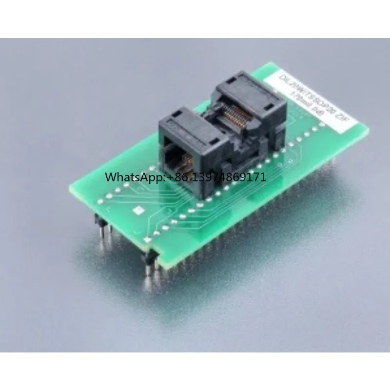 DIL20W/TSSOP20 ZIF IC Test Socket 170mil ID Programming Adapter Ord.No.70-0914A Chip Burning Test Seat
