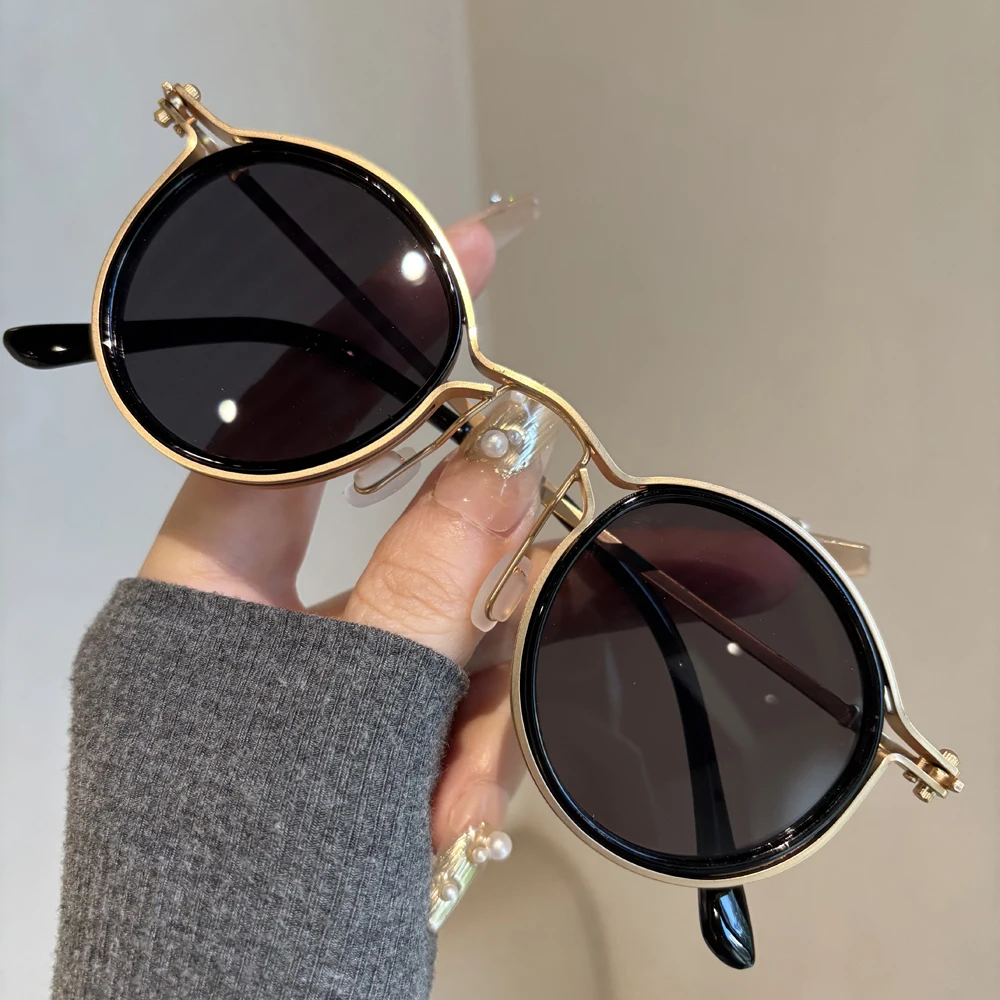 

Retro fashion oval sunglasses for men and women, high-quality sunshade and UV resistant sunglasses