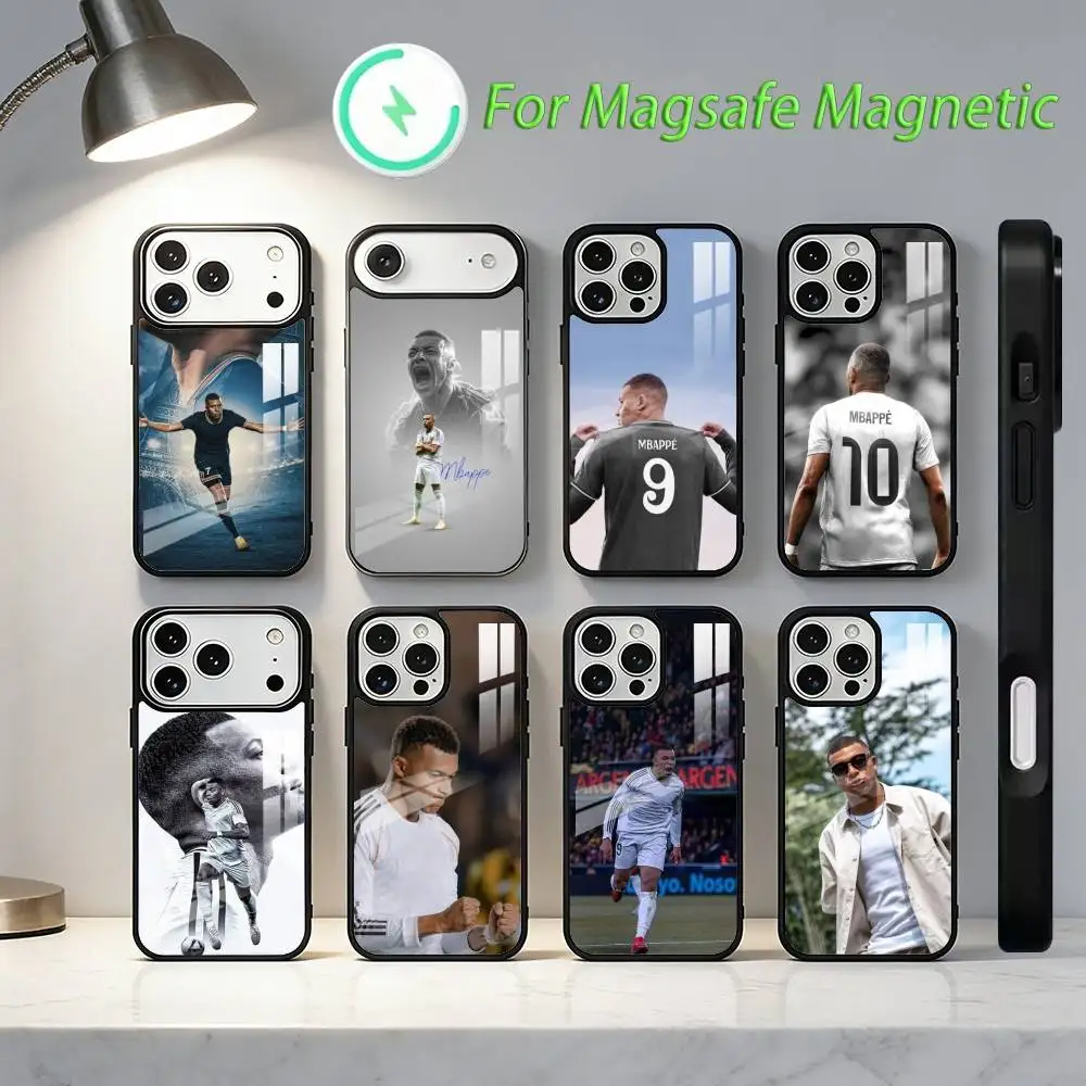 

Чехол для телефона Sports Star K-Kylian M-Mbappé для iPhone 17,16,15,14,13,12,11, Plus, Pro, Max, чехол для беспроводной зарядки Magsafe