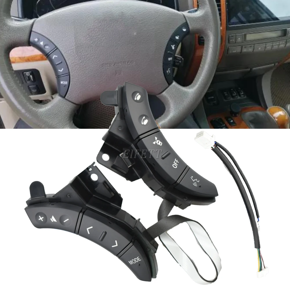 

84247-58010 Multi-function Car Steering Wheel Control Buttons Switch Styling For Toyota Land Cruiser Prado 2004-2009 75B037