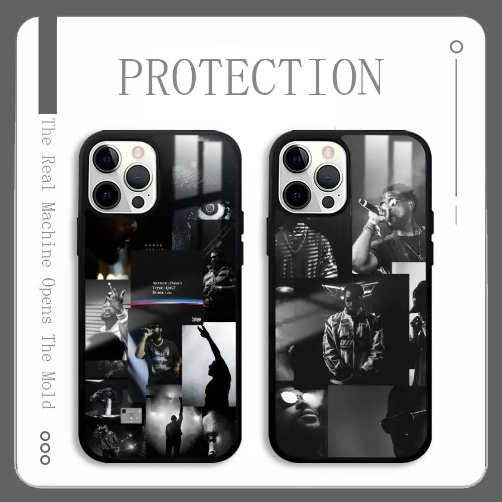 

D-DamsoS Singer Rapper Phone Case For IPhone 16 15 14 13 12 11 Pro Max Plus Mini Plus Hard Mirror Surface Protect Funda