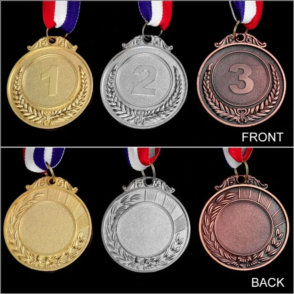 Winner Reward Gold Silver Bronze Medals Dancing Sports Game Zinc Alloy Award Medals Running Swimming Competition Rewards