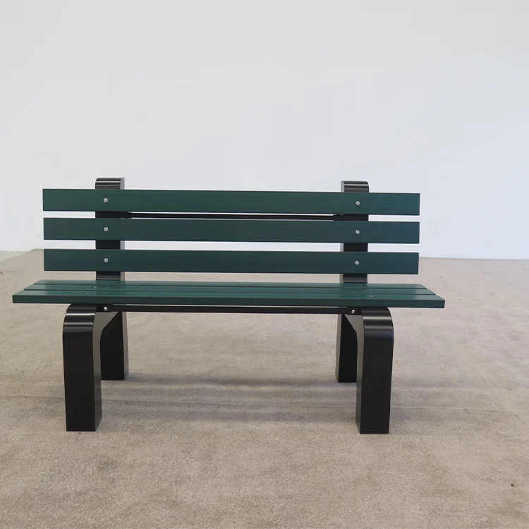 Outdoor Garden Wooden Patio Commercial Waterproof Folding Picnic Heavy-Duty Backrest Metal and Wood Park  Bench