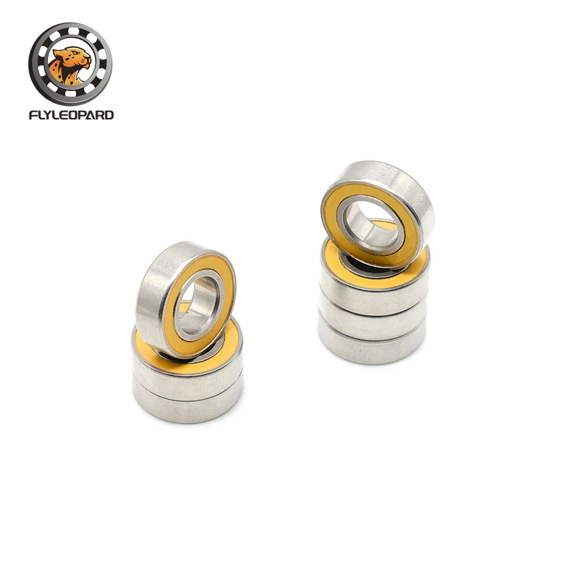 Imagem -04 - Rolamentos de Esferas Cerâmicos Híbridos em Miniatura Aço Inoxidável S6882rs cb Abec7 Abec-7 8x16x5 mm 10 Peças