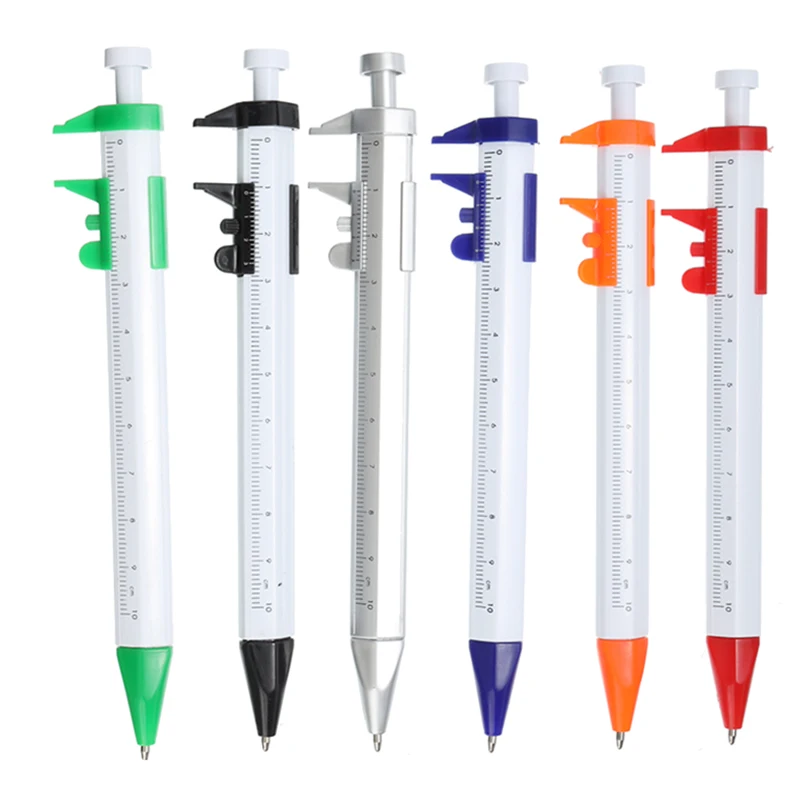 Hot Sale Multifunction 0.5mm Gel Ink Pen Vernier Caliper Roller Ball Pen Stationery Ball-Point 6 colors Drop shipping