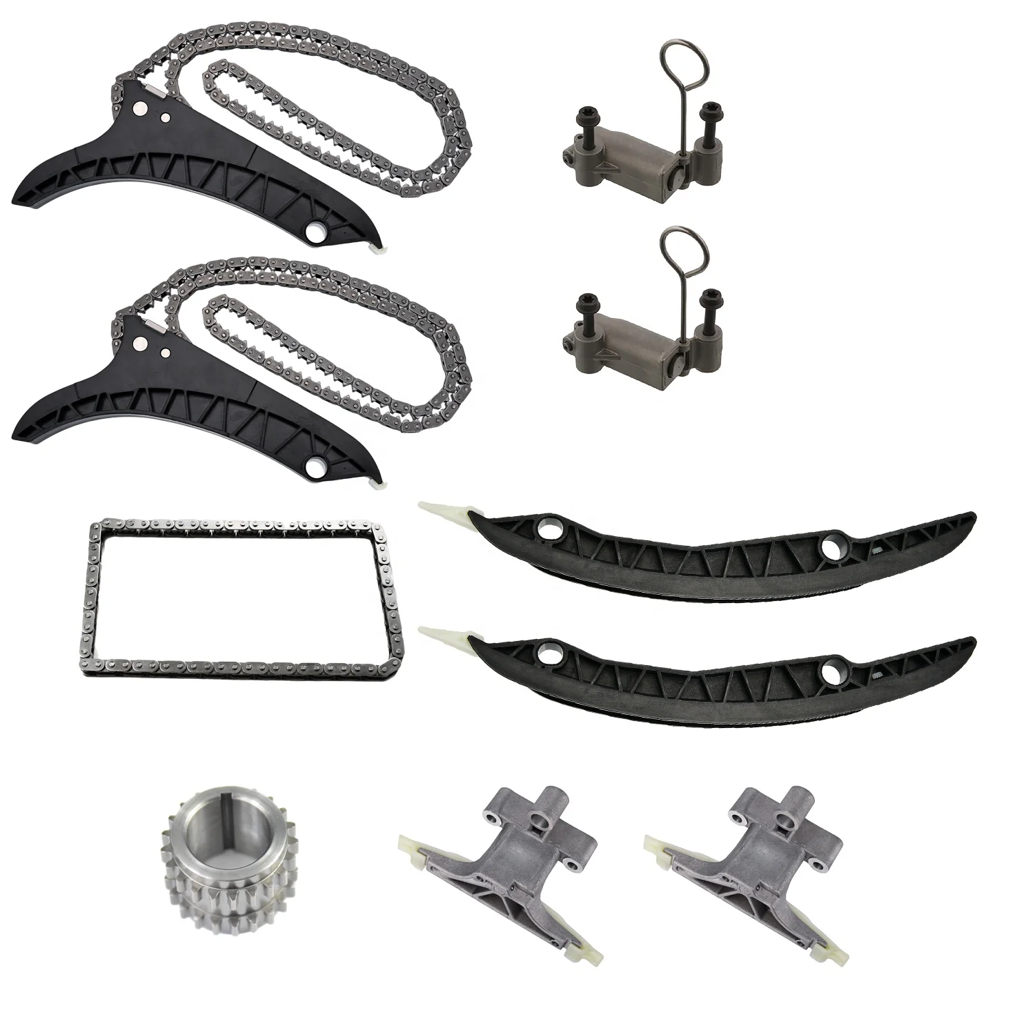 REVO 105904 Kit de cadena de distribución para motor X5 X6 E70 E71 E72 N63 S63 4,4 OE 11417572531 11317571541 11317557741 11317565242