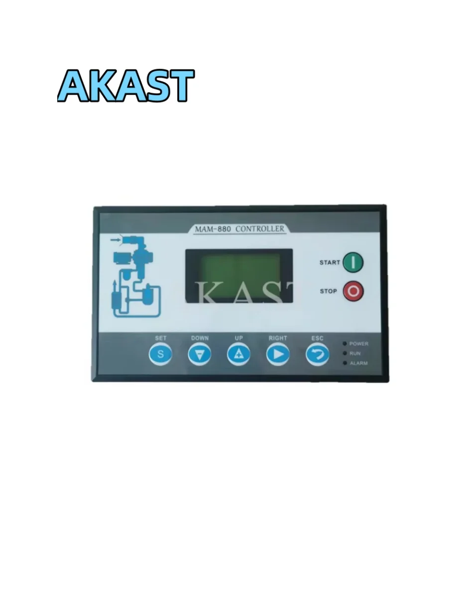

MAM880 C(B)(T)(VF3) Frequency Conversion PLC Controller Panel Eletronic With Transformer CT2 40A for Screw Air Compressor