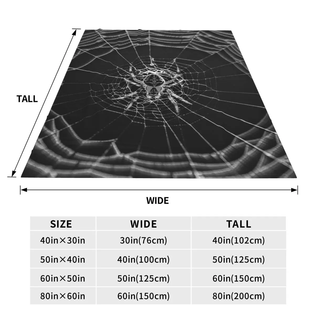 Black White Spider And Cobweb Blankets Flannel Sofa Throw Blanket Warm for Couch Bedding Outdoor Throws Bedspread Quilt