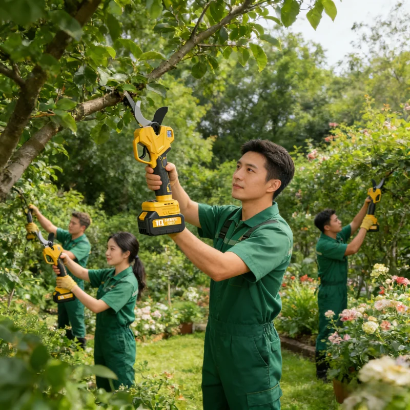 5,0 Elektrische Gartenschere Tesoura De Poda A Bateria Tijeras De Podar Con Batería Tesoura De Poda Elétrica Schälschere mit Akku