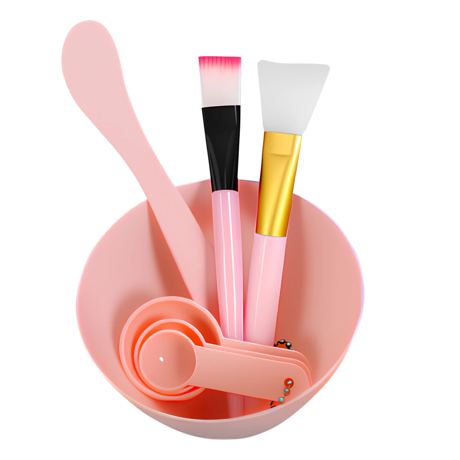 7-11 Stück DIY Gesichtsmaske Herstellung Kit Schüssel Spachtel Pinsel Flasche Puff Handtuch Gesichtsmaske Mischwerkzeug Kit für den Heimgebrauch im Schönheitssalon – Detail 8