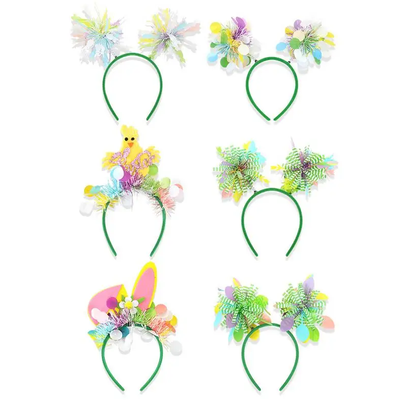 

Easter Headband Set Happy Easter Day Hairband For Easter Decoration Cartoon Spring Day Party Hair Hoop Decoration For Easter
