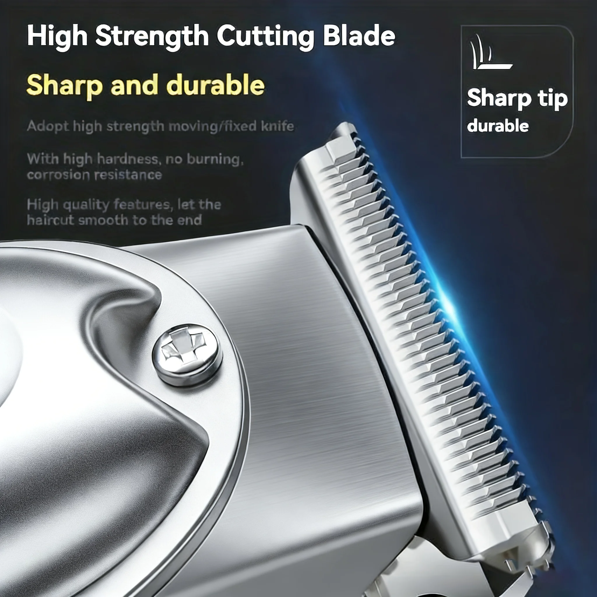 Men's Professional Hair Clipper - Cordless Hair Clipper with 4 Guide Combs, TYPE-C Charging, Suitable for Hair Salons And Families, Professional Body Hair Trimmers - Electric Hair Clipper, Suitable for Shaving, Mysterious Gift/Novelty Gift, Portable Sold