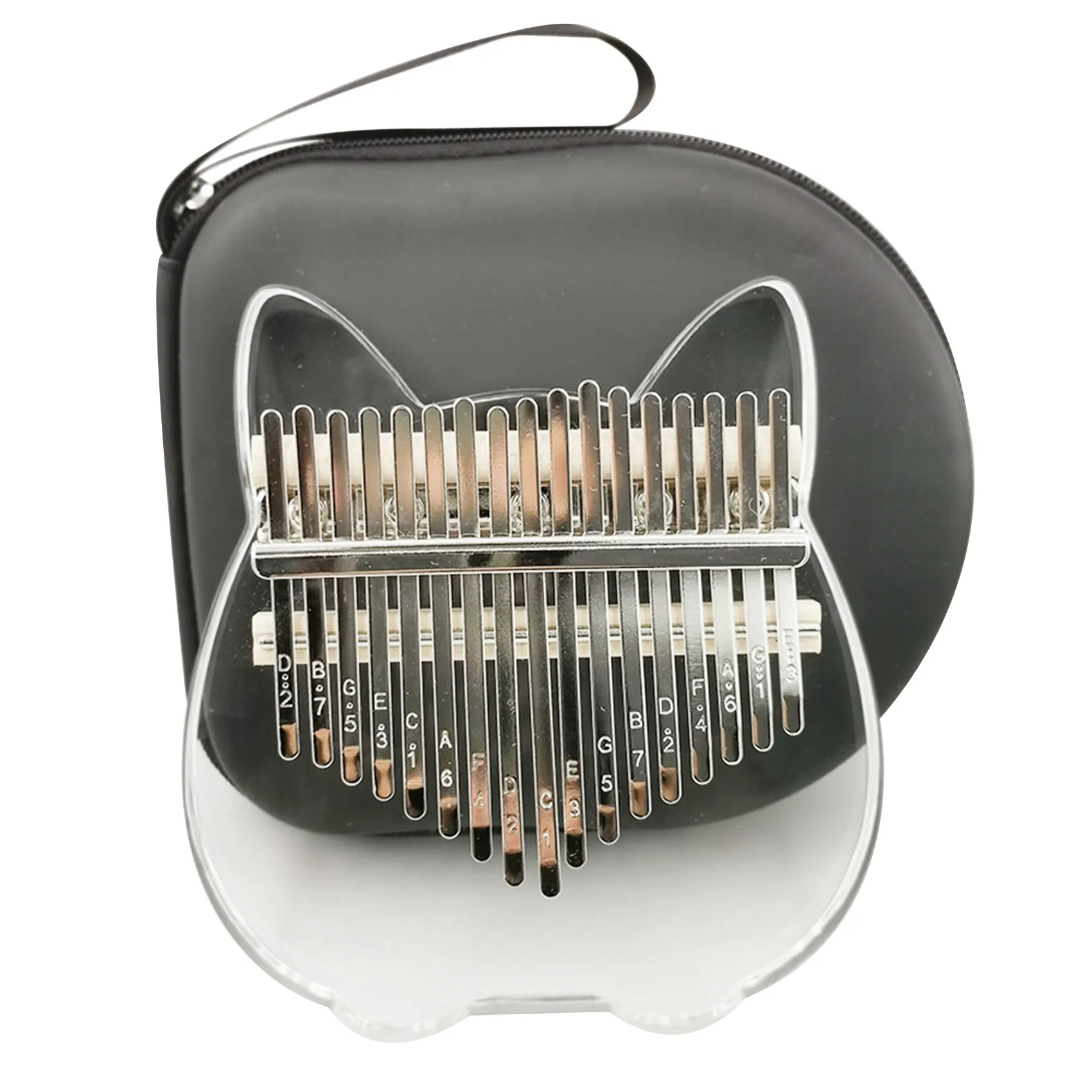 

Kalimba Thumb Piano 17 Keys, Portable Transparent Acrylic Finger Piano,for Kids Adult Beginners