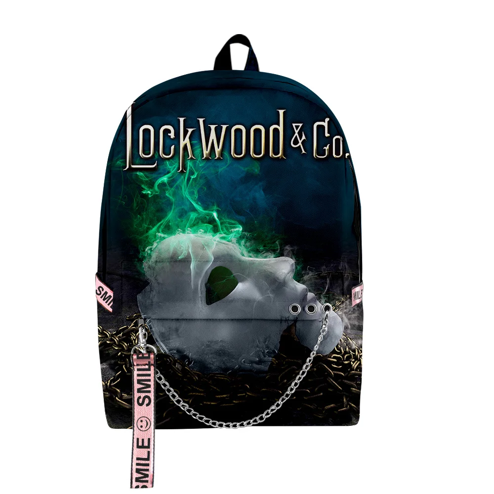 

Harajuku Популярные школьные сумки из телешоу Lockwood & Co с 3D принтом, унисекс, оксфордские водонепроницаемые многофункциональные дорожные рюкзаки для ноутбуков